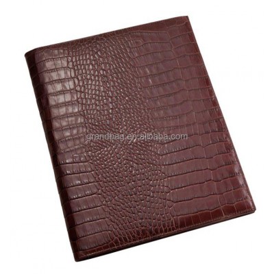 Crocodile Embossed Leather Business File Folder File Packaging Bag Travelling Portfolio Bag Portfolio Case With Pen Loose