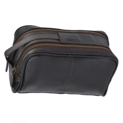 100% genuine leather washing bag travel toiletry bags for the organised traveler