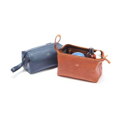 Genuine Leather Traveling Toiletry Bags Washing Bag